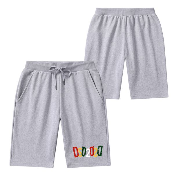 

men's shorts dsq2 printed knitted cotton shorts versatile sports pants for men and women's casual capris, White;black