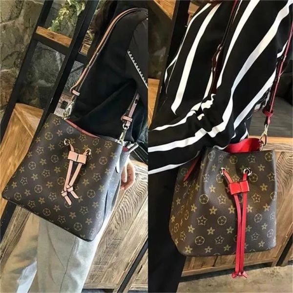 

2023 r tote women's tote brand alphabet print bucket bag