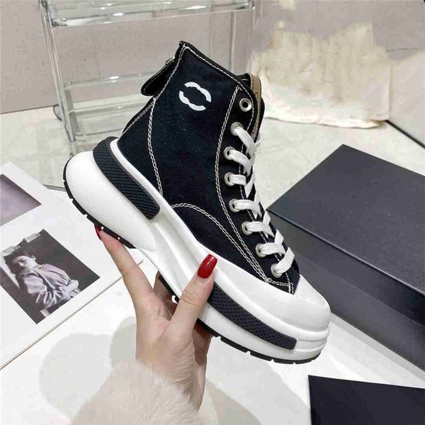 

fashion motorcycle boots channel women soft comfortable thick bottom dreathable casual sneakers outdoor sports running hoes 03-06