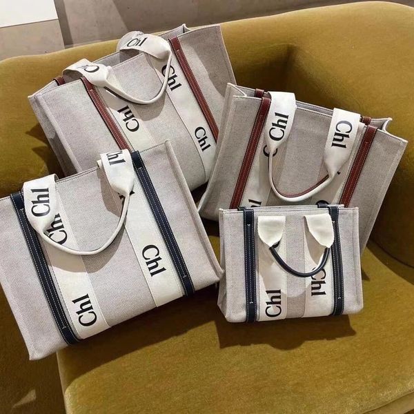 

handle woody large tote beach bags 3sizes luxury handbag canvas raffia clutch designer travel bag mens mini cross body gym shopping shoulder
