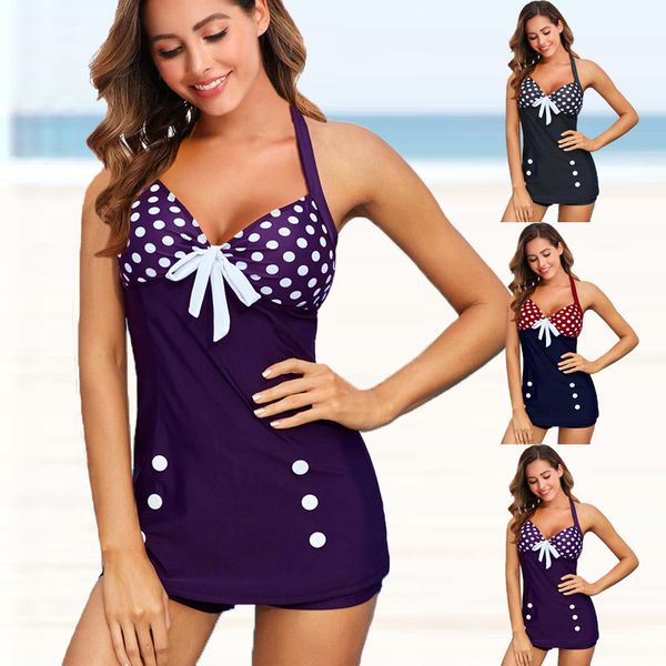 

women's swimwear women two-piece swimsuit plus size swimdress female tankini monokini girls bikini beach bathing suits swimwear 5xl 230, White;black