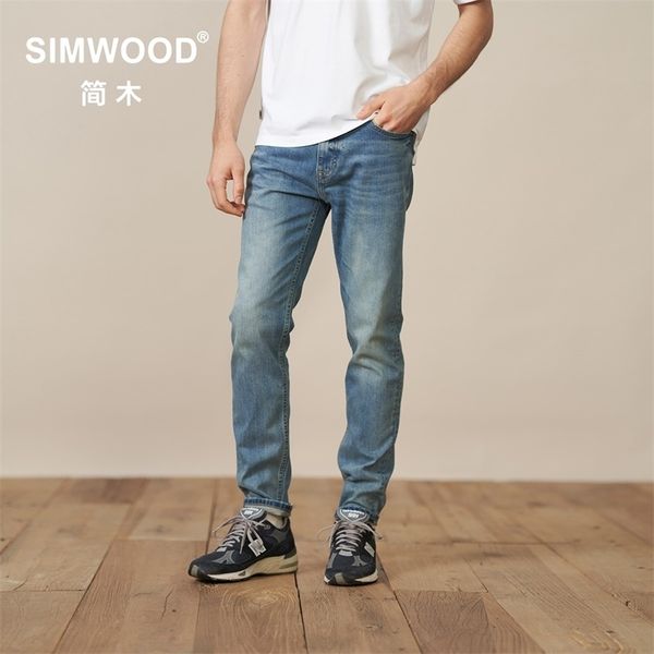 

men's jeans spring slim fit jeans men blue denim pants plus size brand clothing sl230270 230414