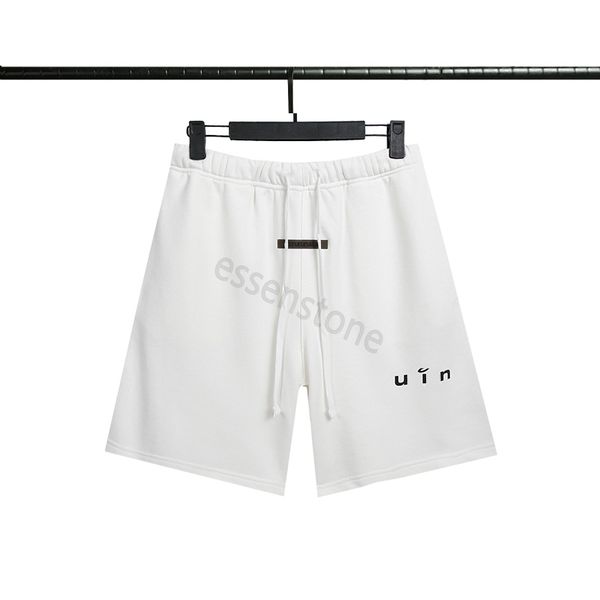 

23ss spring summer men cotton pant mens designer fears of god short pants uin letter casual short pants with drawstring series men's an, White;black