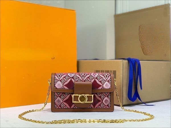 

5a fashion women's designer luxury bag 2023 ss portefeuille dauphine backchain shoulder bag since 1854