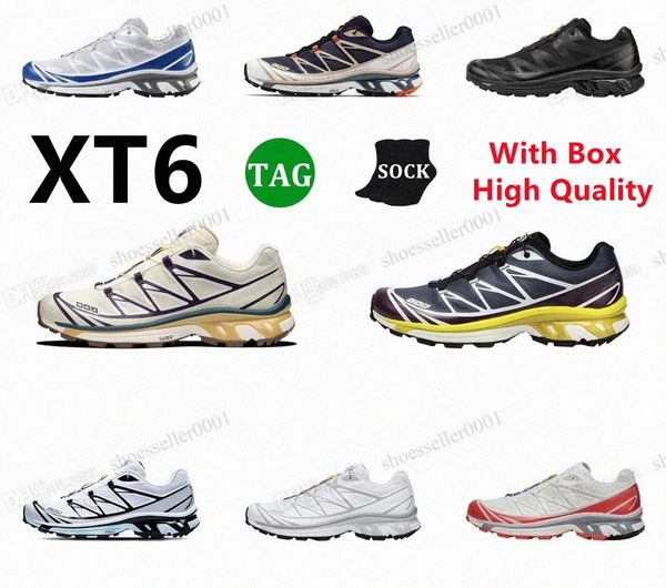 

xt6 advanced running shoes mens white blue black mesh wings 2 white blue red yellow green men women xt 6 outdoor sports trainers sneakers p4