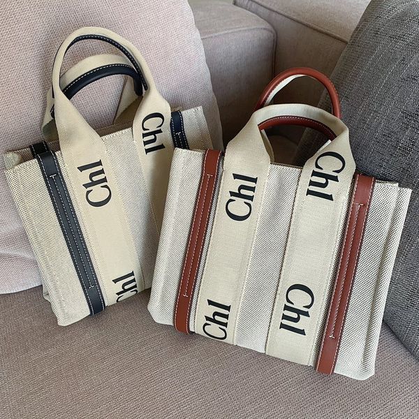 

3 sizes mini medium woody tote designer bag luxury handbag womens mens large capacity shoulder shopping bags man nylon canvas fashion travel