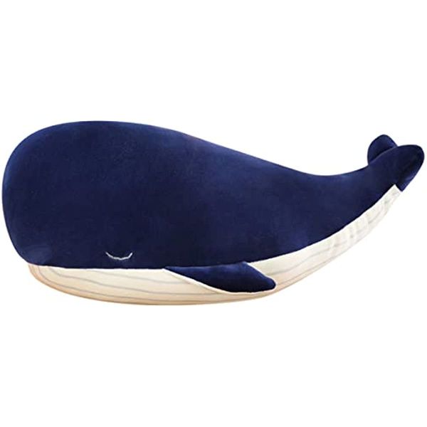 

down cotton soft simulation big blue whale dolphin doll plush toy (9.8 in)