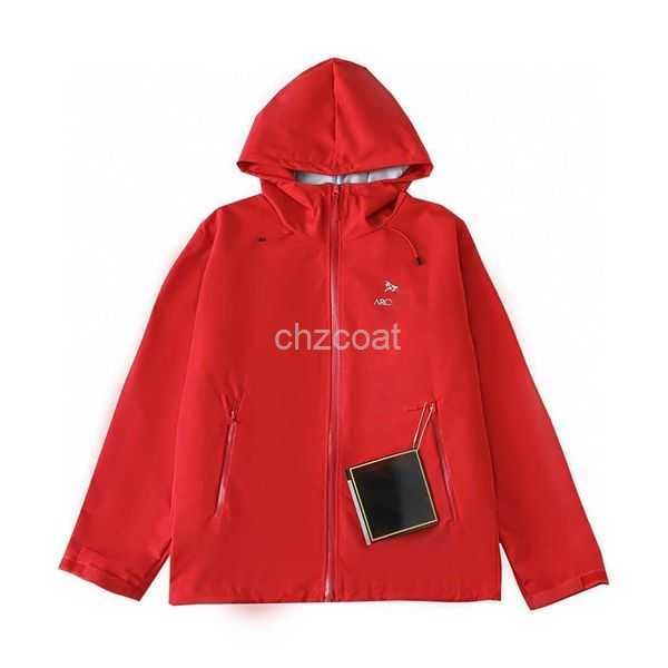 

luxury brand designer jacket outdoor windproof waterproof hooded sweatshirt spring alpha arc jacket men women cardigan coat embroidery sport, Black;brown