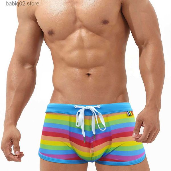 

men's swimwear men swimwear summer swimsuit kids surf man trunks push-up beach low-waist pride day gay swim bathing-pants surfing t2304
