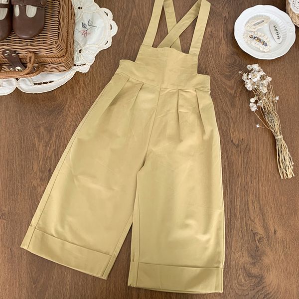 

overalls baby girls overalls children toddler girls kids solid overalls suspender trousers casual cotton baby pants solid outwear 230414, Blue