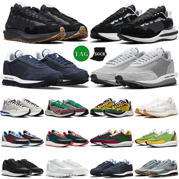 

mens running shoes pegasus vaporwaffle ldv waffle black white gum sail dark iris sesame nylon undercover fragment ldwaffle outdoor trainers