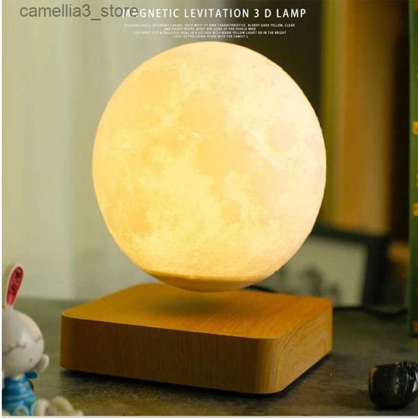 

Lights Night 3D Earth LED Night Light Moon Magnetic Levitation Lights Bedroom Decor Table Lamps Christmas Gift Room Desktop Decorative Lamp Q231114 ative