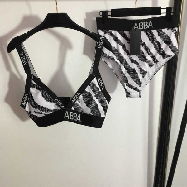 

23ss womens swimwear designer bikini two-piece swimsuit new bikini split swimsuit sequin wave dot suspender underwear briefs set women cloth, White;black