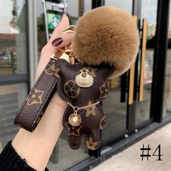 

new designer key chain with box mono accessories key ring leather letter pattern christmas gift to her purse299a, Silver