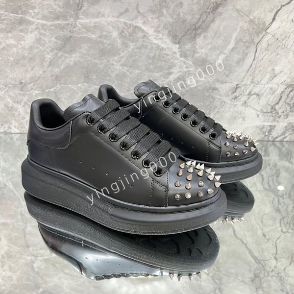 

2023new men casual shoes designer shoe classic canvas sneakers fashion platform heighten trainers designers sneaker size, Black
