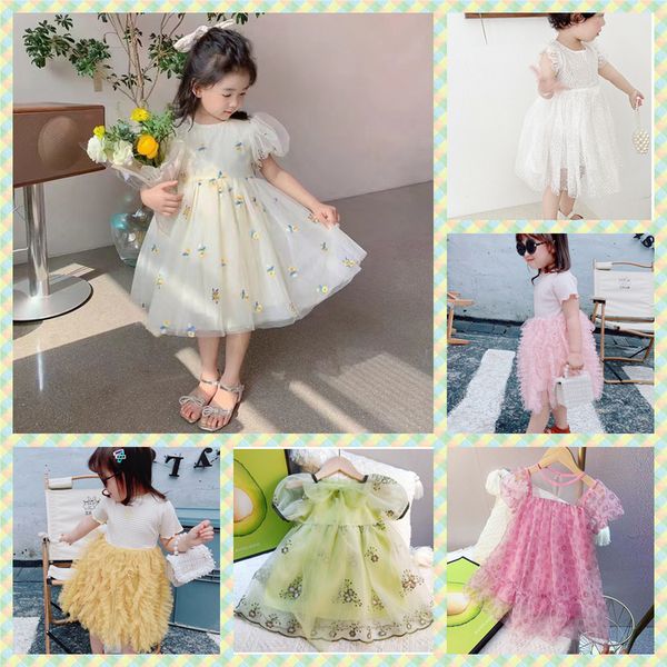 

girl's dresses korea girls summer autumn long sleeve pink angel wings puff fashion kids apparel child's clothes 230413, Red;yellow