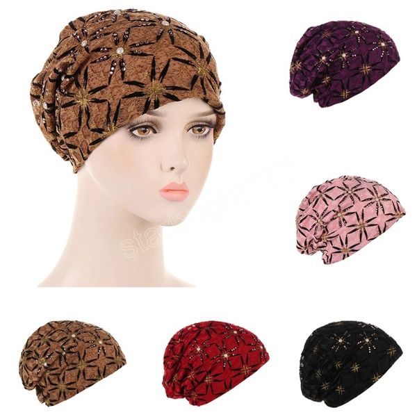 

men women beanie baggy night sleep cap bonnet chemo cycling hat headwear hair loss nightcap pullover headwrap skullies, Yellow