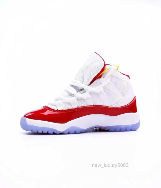 

cherry 11s xi children kids shoes 11 boys basketball jumpman shoe bred cool grey black sneaker chicago designer military grey trainers baby