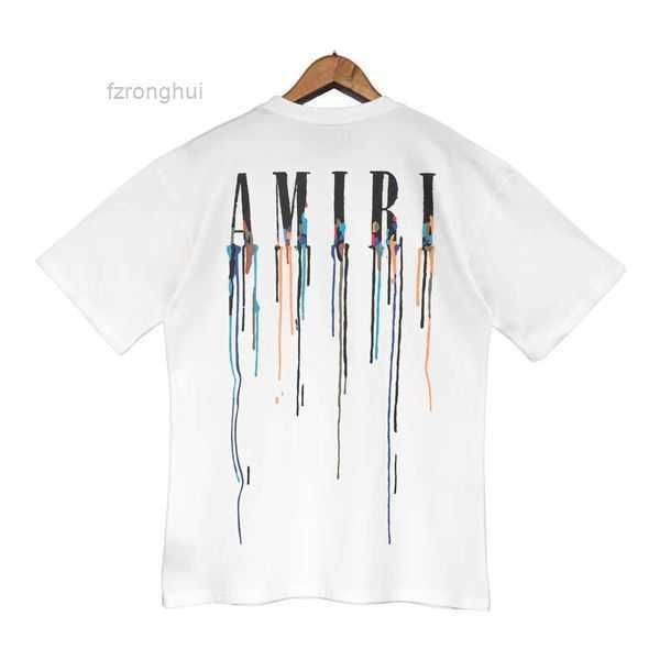 

men's t-shirts three-headed dragon flame-sprinkling printed worn-out hole high street am angel cashew flower five-pointed star splash-i, White;black