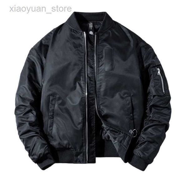 

men's jackets spring ma1 bomber jacket men women oversized plus size flight pilot baseball coat male military couple streetwear 2022 au, Black;brown