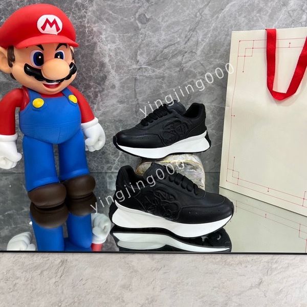 

2023new designer brand mens casual shoes classic canvas sneakers fashion platform heighten trainers designers sneaker, Black