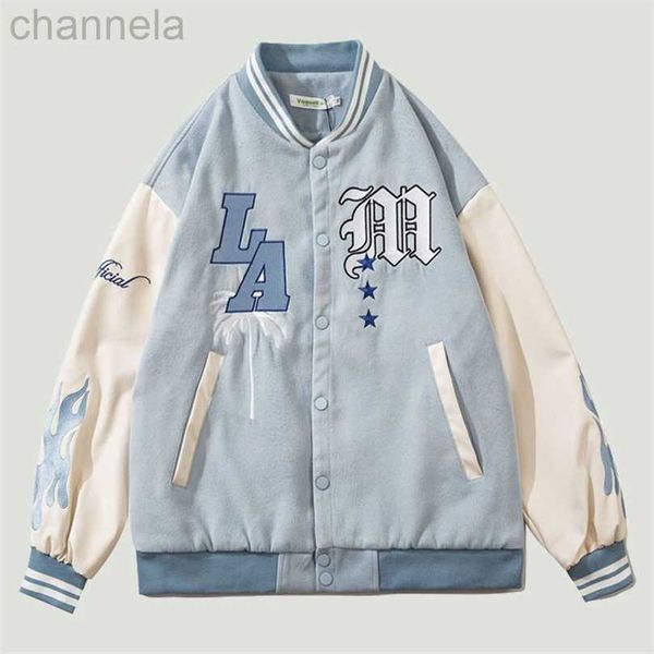 

men's jackets designer jacket brand american style letter embroidery baseball jacket hiphop high street casual loose couple fashion coa, Black;brown