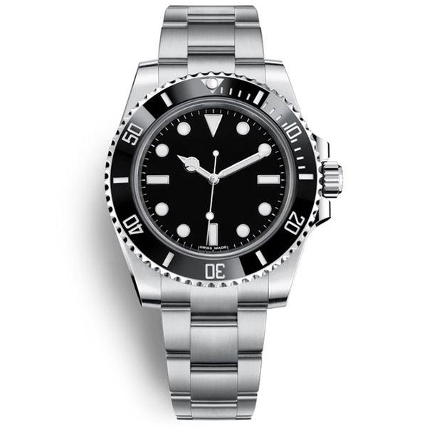 

mens sports watch 40mm ceramic green bezel automatic mechanical 2813 stainless steel luminous watch diving waterproof 30m watch268x, Slivery;brown