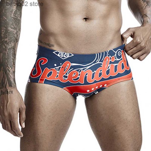 

men's swimwear summer mens swimsuit board shorts nylon quick dry swimwear breathable pool swimming trunks sport beach surfing briefs t2