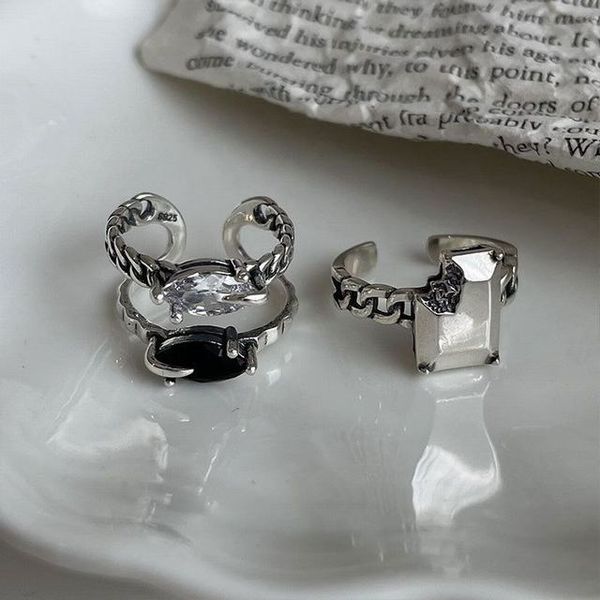 

class rings promise rings for couples matching rings vintage engagement ringsbaroque broken love metal ring designer classic jewelry couple, Silver