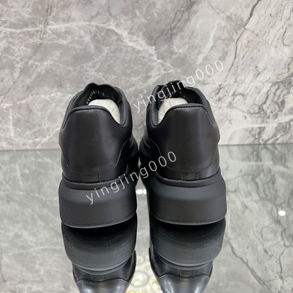 

2023new men casual shoes designer shoe classic canvas sneakers fashion platform heighten trainers designers sneaker size, Black