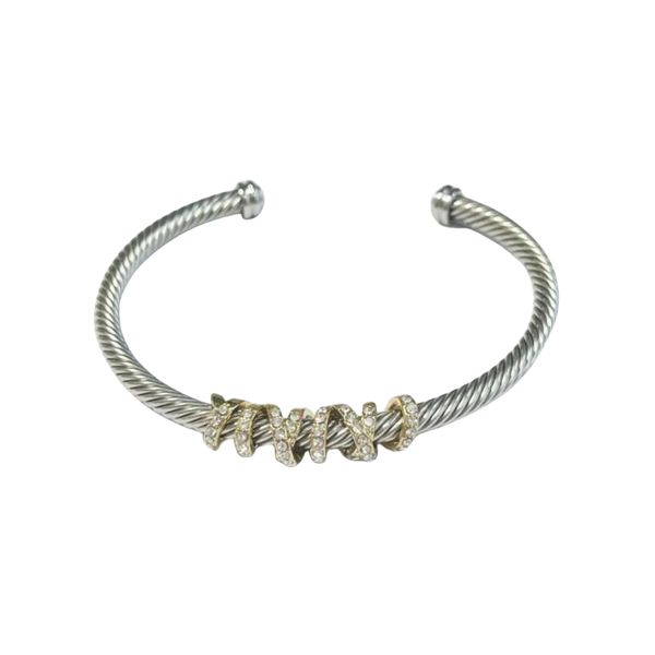 

Classic Designer DY Bracelet Jewelry Luxury Fashion jewelry Fashion Popular 5A Zircon Twisted Wire Open Bracelets DY Jewelry Christmas gift jewelry accessories
