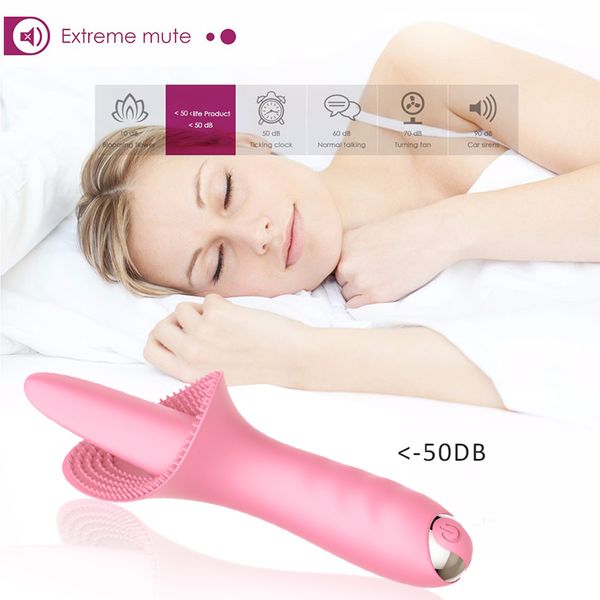

fabric innovative 10 speed vibration quiet g-spot tongue clitoris stimulator mini vibrating toys for women rechargeable erot delay lasting t, Black;white