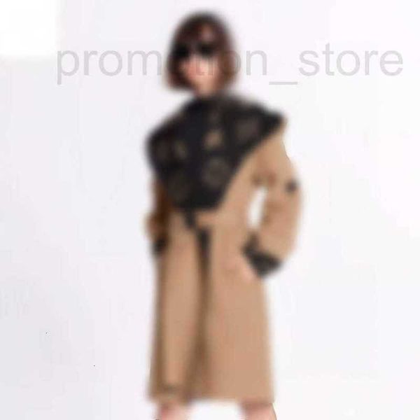 

women's wool & blends designer autumn/winter new woolen coat bathrobe 3kxo, Black