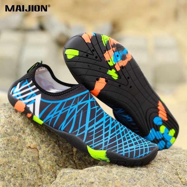 

water shoes men women aqua sneakers quick dry swimming footwear outdoor breathable upstream beach 230414, Black