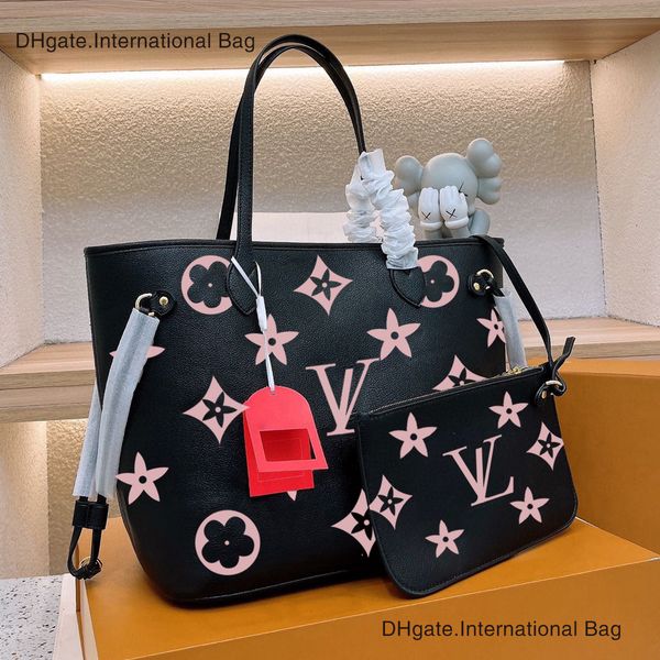 

leather neverfull shopping bag versatile tote bags handbag with vintage mm embossing and ample capacity perfect for urban shoulder or elbow