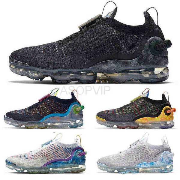 

sale 2020 knit running shoes fk fly pure platinum grey black trainers breathable deep royal blue mens womens sport sneakers size 36-45