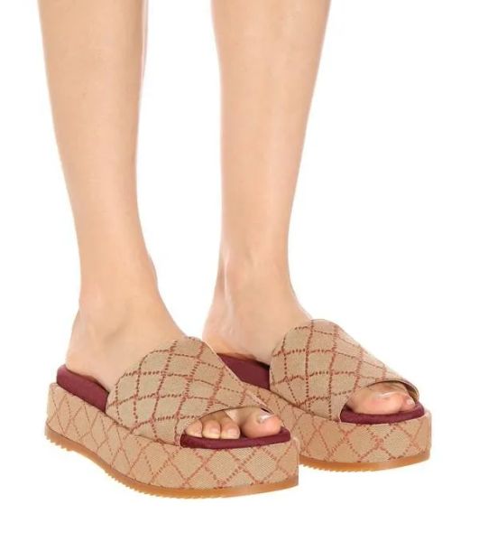 

designer sandals women thick bottom slippers mens women slide flat embroidery printed luxury jelly rubber fashion sandals leather dress shoe, Black