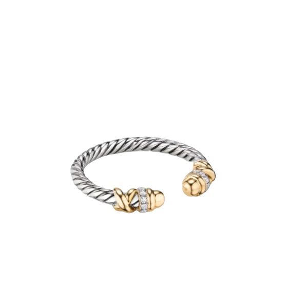 

Classic Designer DY Ring Jewelry Luxury Fashion jewelry 925 Sterling Silver Open Twisted Thread Ring DY Jewelry Christmas gift jewelry necklaces for men and women