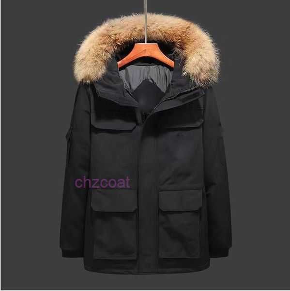 

same style clothing men's designer jacket puffer coat parka zippers epaulet epauleur embroidery fashion 08 expedition jackets couple ex, Black;brown