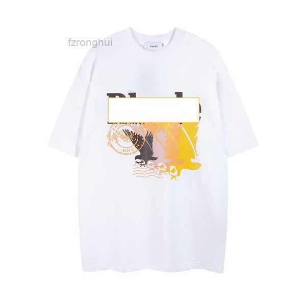 

men's t-shirts 2023new spring/summer rhude t-shirt fashion print casual loose short sleeve 1 auih, White;black