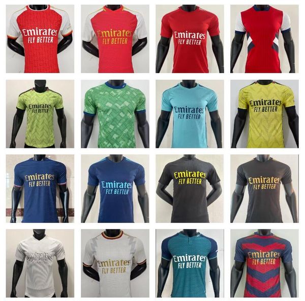 

player version thomas pepe saka soccer jerseys 23 24 tierney smith rowe tavares sambi odegaard nicolas g.jesus 2023 2024 football shirt unif, Black;yellow