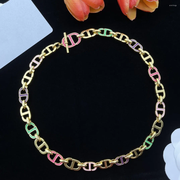 Charm Bracelets European And American Fashion Colorful Letter Necklace