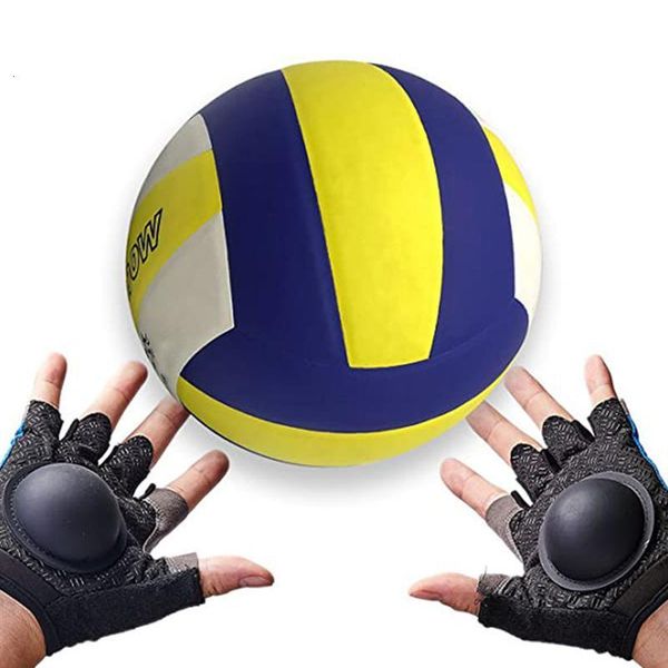 

balls 1 pair volleyball training gloves professional hand type correction aid equipment 230413