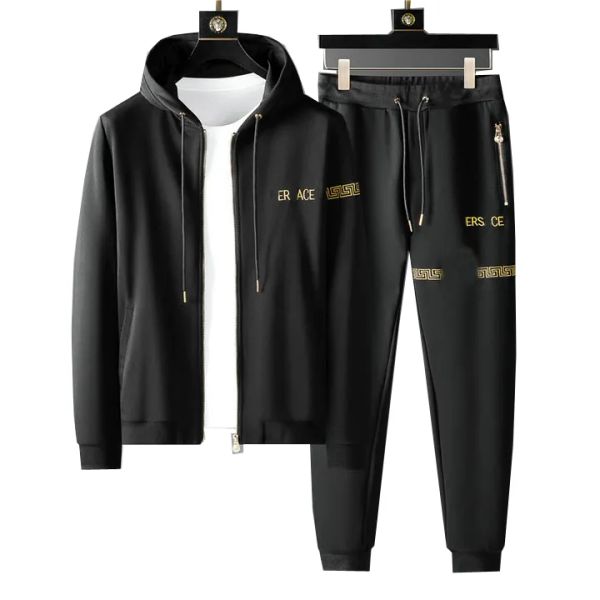 

maa23men's set tracksuits designer mens ladies tracksuit suit hoodie or pants sweatshirts suits zippers letters printed autumn winter, Gray