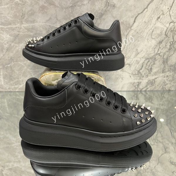 

new men casual shoes designer shoe classic canvas sneakers fashion platform heighten trainers designers sneaker size, Black