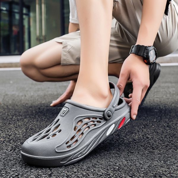 

slippers men flip flops summer shoes man outside beach slippers eva light soft slippers women footwear plus size male sandals flat shoes 230, Black