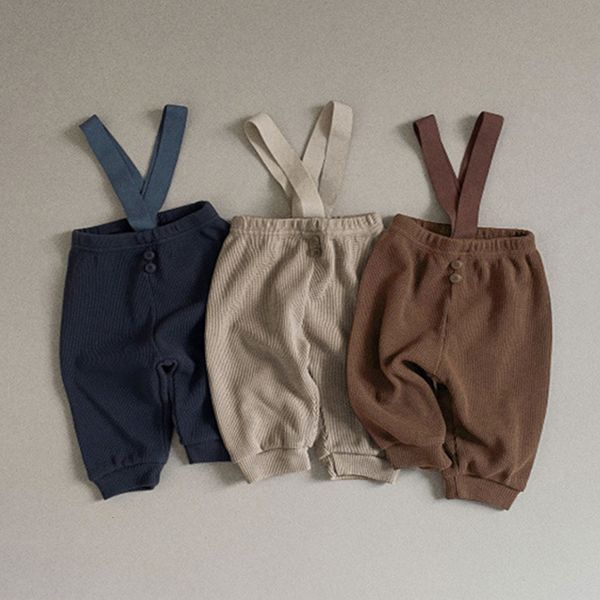 

overalls baby boys girls suspender toddler kids button overalls pants spring fall infant cotton trousers children's korean style clothi, Blue