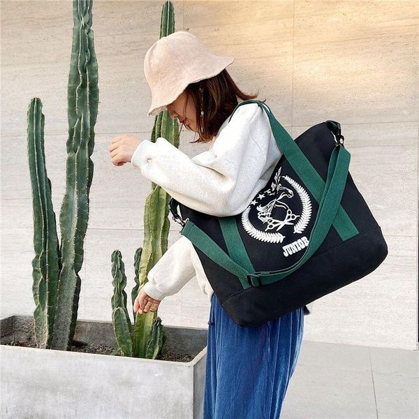 

bag designer shoulder tote aesthetic casual handbag large capacity reusable travel shopping crossbody bags