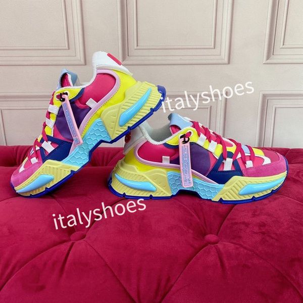 

women fashion sports shoes black rainbow heel trainer womens casual runner sneakers outdoor size2023