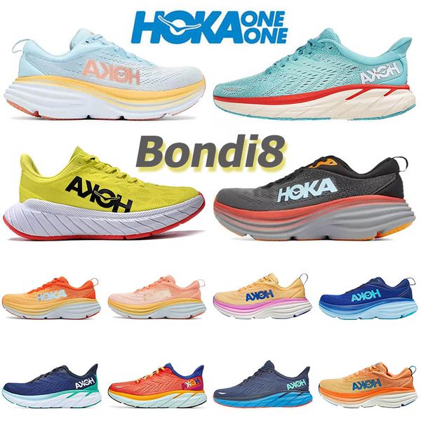 

hoka bondi 8 clifton athletic shoes runner news hokas carbon x2 triple black white light blue outdoor sports designer trainers lifestyle sho